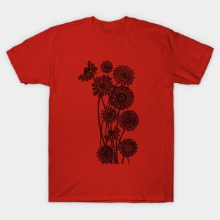 Ornate Gerber Daisies T-Shirt